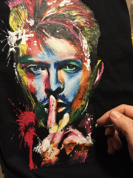🎤 David Bowie on T shirt: The Art Behind My Bowie-Inspired QuorTshirts