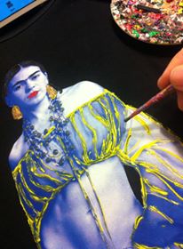 Frida Kahlo Boho Frida T-shirt PAINTED 3D Tshirt
