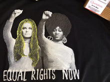 Gloria Steinem & Dorothy Pitman Hughes Raised Fist Artistic Painted T-shirt