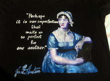 Jane Austen T shirt  Painted Pride and Prejudice