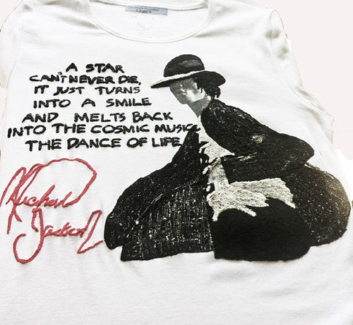 Michael Jackson Sparkling jacket t-shirt   painting