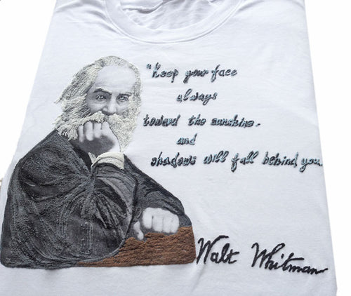 Walt Whitman T-shirt Literary Tshirt Book Reader T shirt