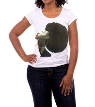 Afro Queen with  long neck Tshirt PAINTED 3D