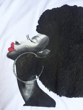 Afro Queen with  long neck Tshirt PAINTED 3D