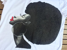 Afro Queen with  long neck Tshirt PAINTED 3D