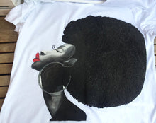 Afro Queen with  long neck Tshirt PAINTED 3D