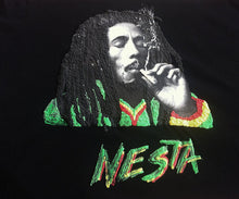 BOB MARLEY  T-shirt NESTA T shirt  Rasta Painted