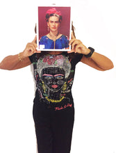 Frida Kahlo inspired Art  T shirt Painted 3d