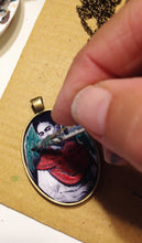 Frida Kahlo artistic Necklace Painted Handmade  Jewel Frida Kahlo inspired