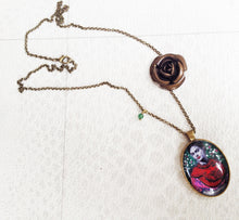 Frida Kahlo artistic Necklace Painted Handmade  Jewel Frida Kahlo inspired