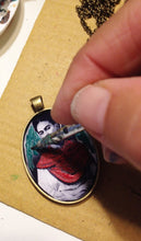 Frida Kahlo artistic Necklace Painted Handmade  Jewel Frida Kahlo inspired