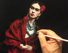 Frida Kahlo  T-shirt Frida Red Shawl Tshirt Artistic