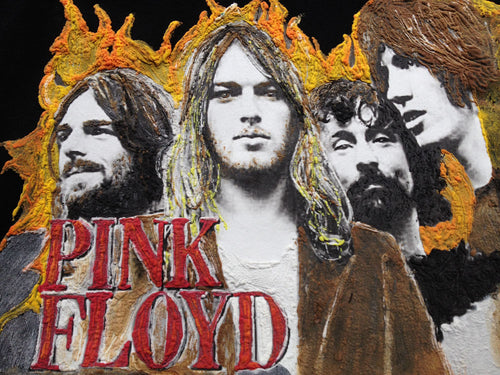 PINK FLOYD T-shirt Artistic Painted Art To Wear Rock Tshirt