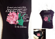 Emily Dickinson T-shirt Literary Painted