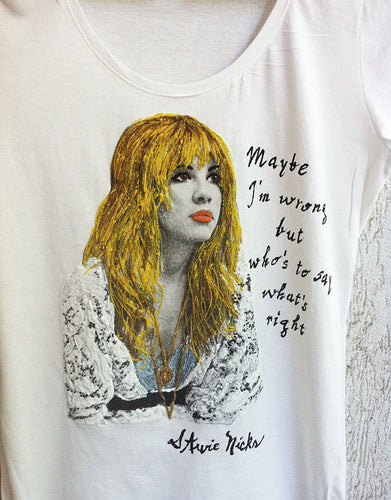 STEVIE NICKS T-shirt of Fleetwood Mac T shirt painted 3d