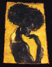 Afro Black Queen T-shirt  PAINTED 3D Black is Gold t shirt